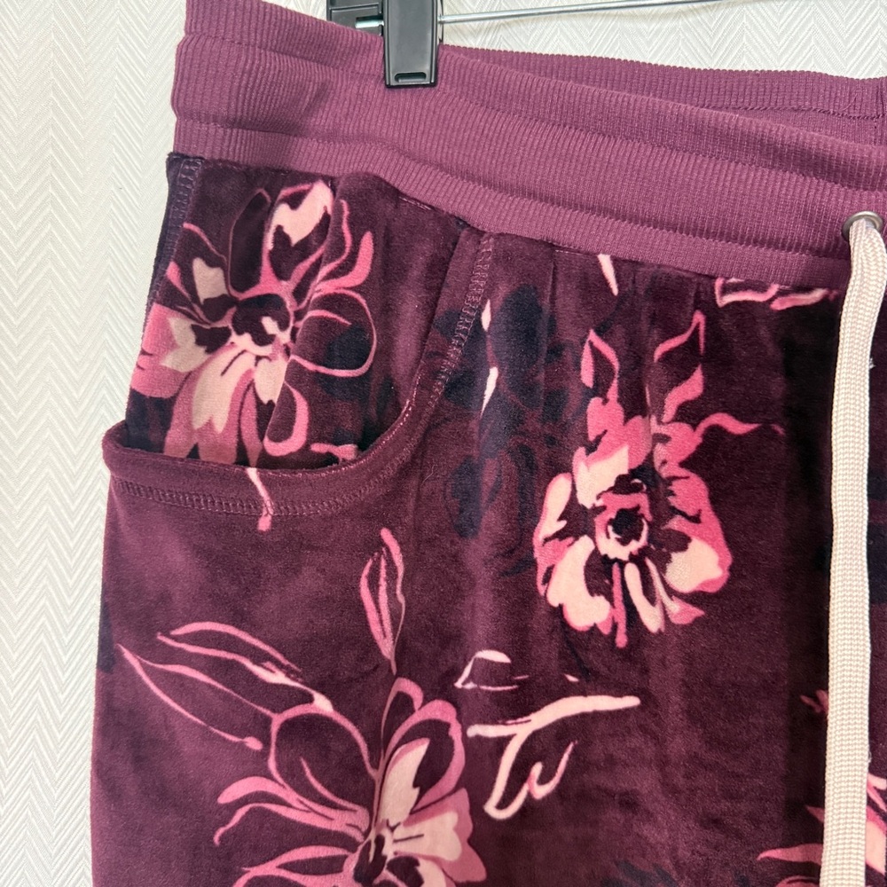 LuLaRoe Cozy Crystal Velour Kick-Flare Crop Lounge Pant Size 2X - Picture 4 of 7